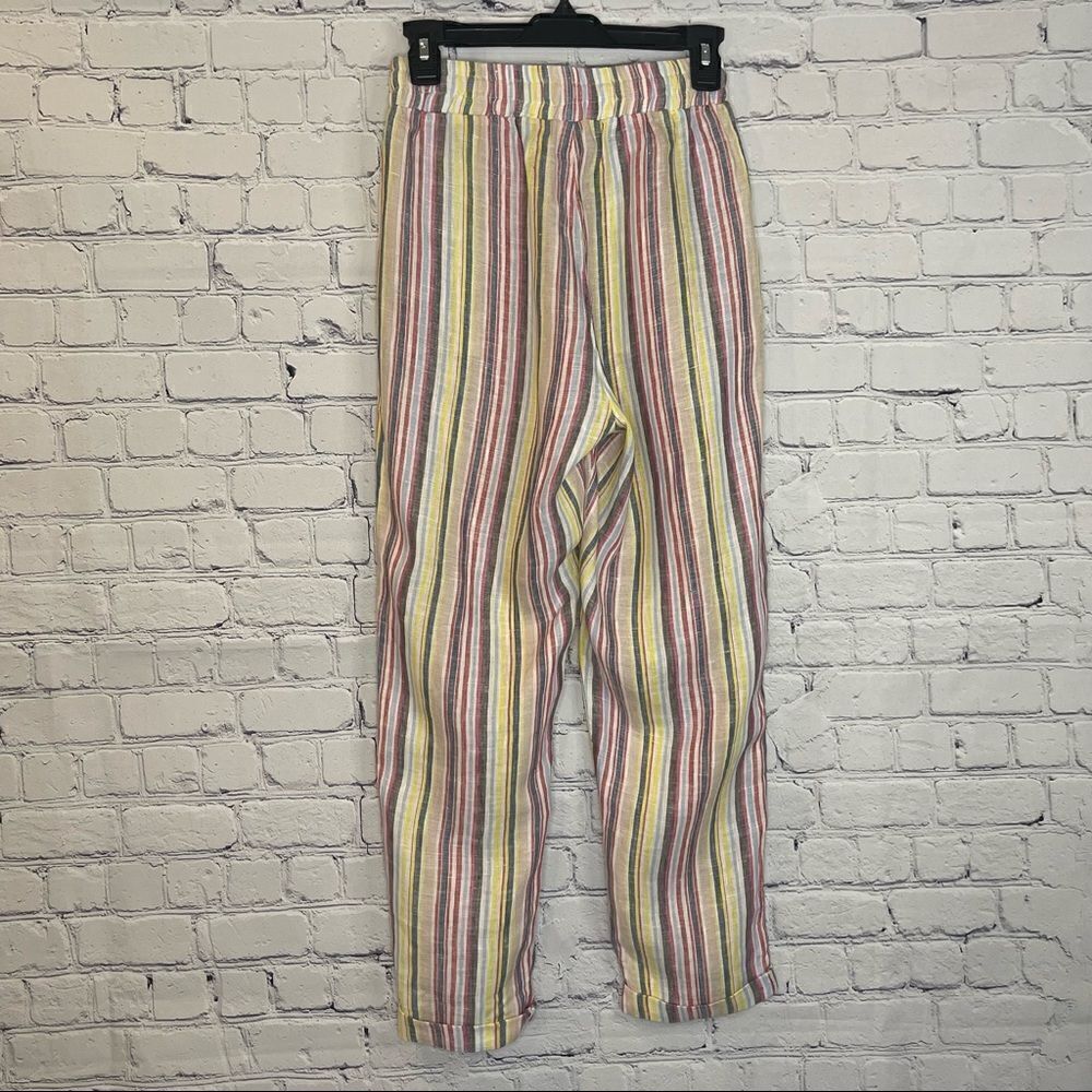 Elan Linen Cropped Pant - Picture 7 of 10